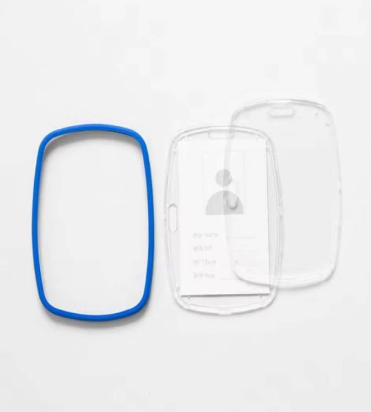85x54 mm Porte-badge transparent en  plastique ,idéal pour protéger vos cartes professionnelles et d'identification